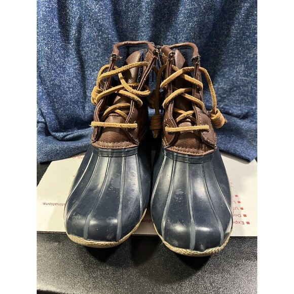 Sperry Other - Sperry Girl's Saltwater Duck Boots Rain Water Waterproof Rubber Size 2